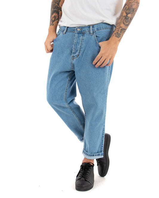 Pantalone Uomo Jeans Denim Basic Cinque Tasche P4077
